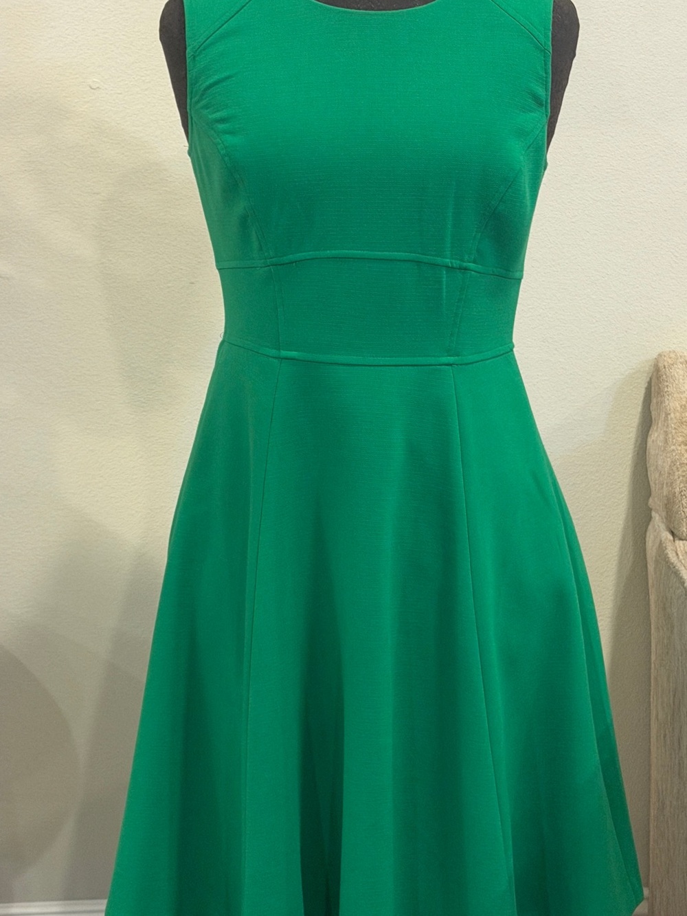 The Limited Green Sleeveless Fit & Flare Dress Size 4
